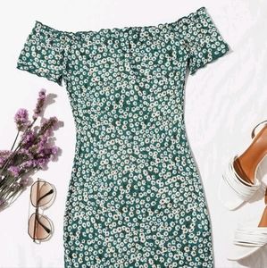 SHEIN Floral Mini Bodycon Dress